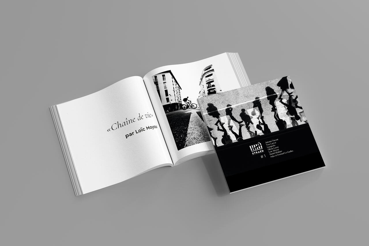 Loïc Moyou Page du fanzine de photo de rue Brestoise STRAED #1