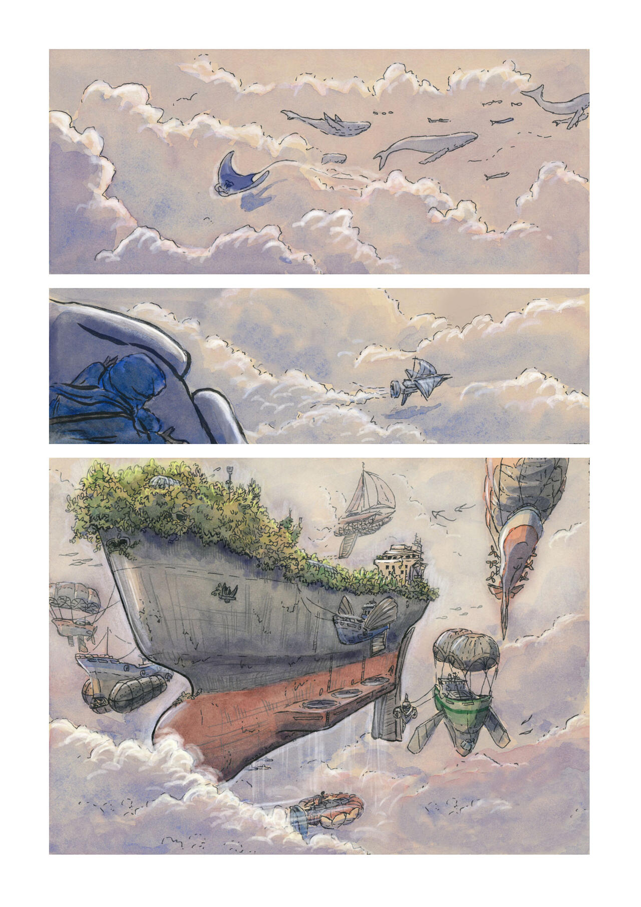Planche d'une BD par Cécile Hocquet
